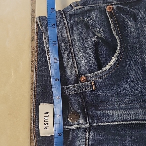 Pistola Straight Leg High Rise Jeans 25 - Picture 8 of 10